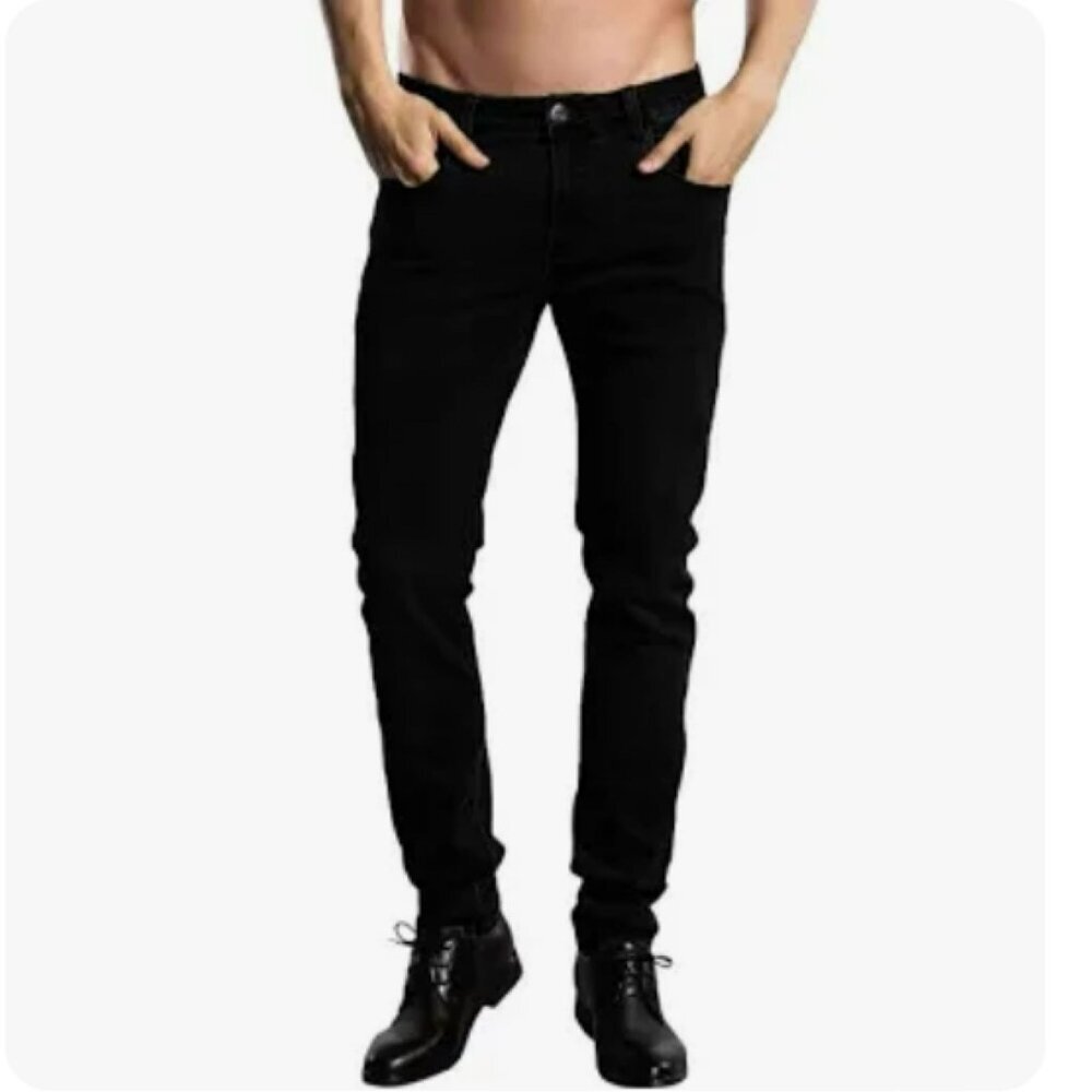 ❤️HP❤️ ZLZ Slim Fit Stretch Stretch Jeans Black Men's Size 32 x 32